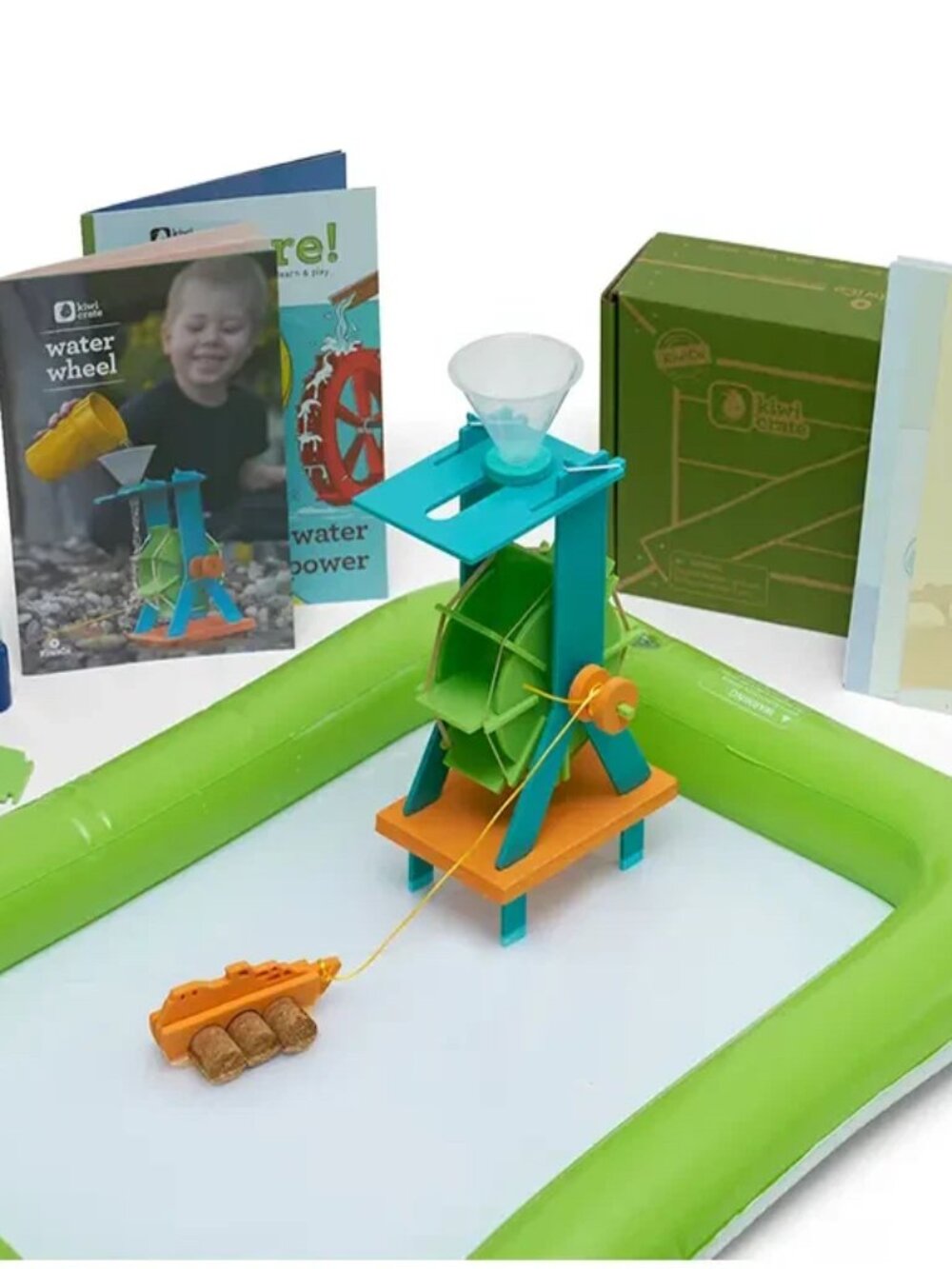 KiwiCo Water Wheel Kiwi Crate Kit - STEM Educational Project Ages 5 and Up